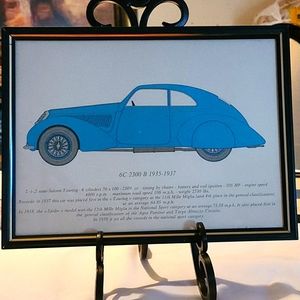 Vintage car print